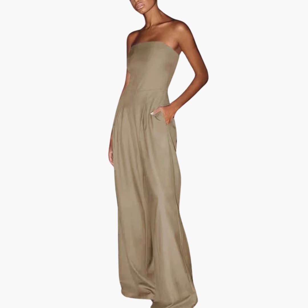 Abigail - Rückfreies, lockeres Bein Jumpsuit