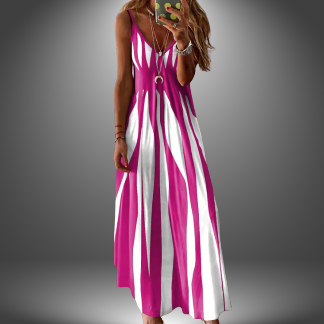 Angela | Langes Casual Kleid Handgemacht