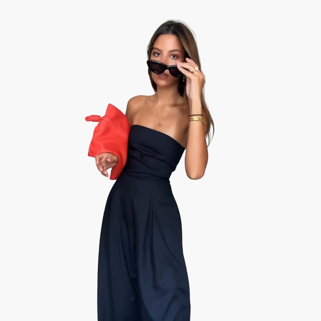 Abigail - Rückfreies, lockeres Bein Jumpsuit