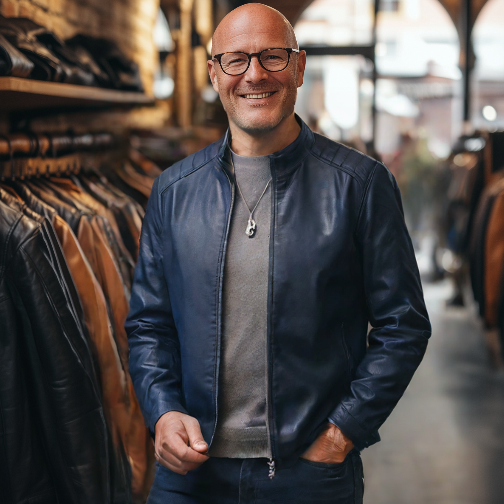 Patrick® | Handgefertigte Lederjacke für Herren