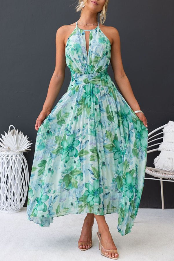 Angel™ | Maxikleid mit Falten und Blumen