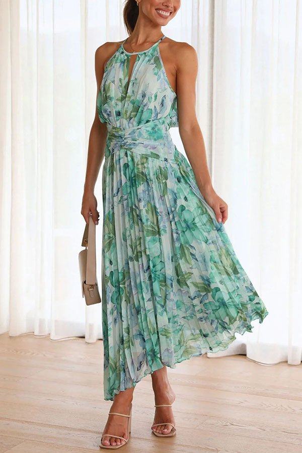 Angel™ | Maxikleid mit Falten und Blumen