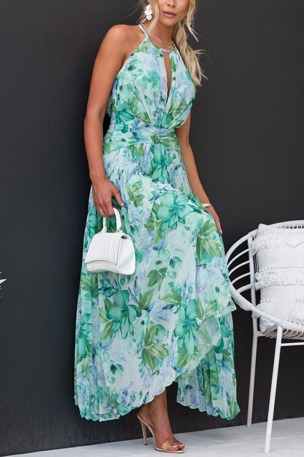 Angel™ | Maxikleid mit Falten und Blumen