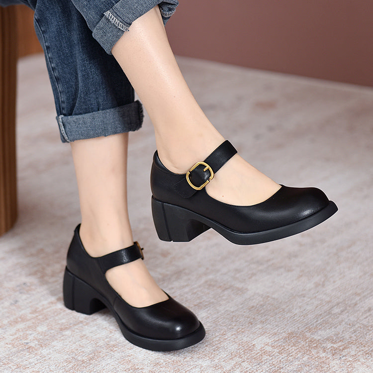 Agnes Leder Mary Janes