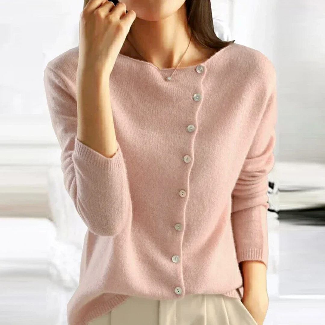 Nicky™ | Klassischer Strickcardigan mit Knöpfen