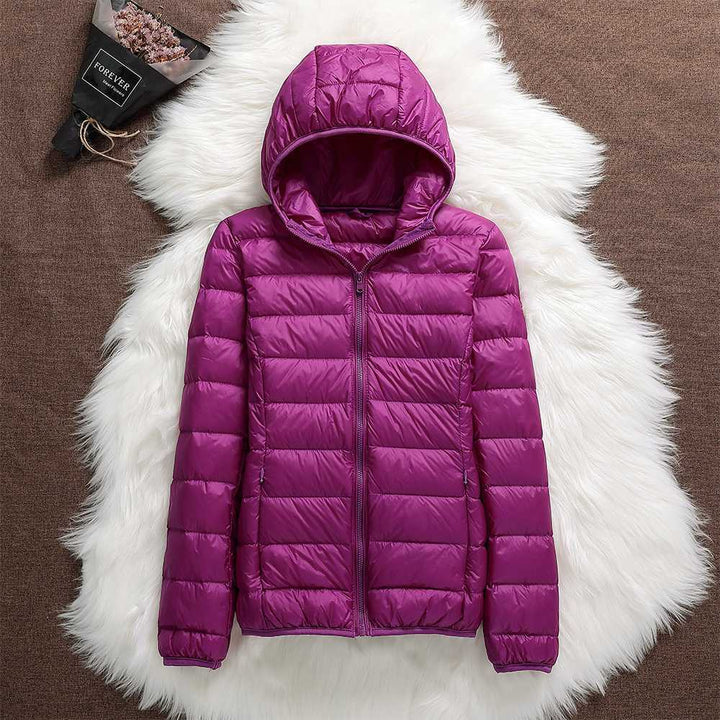 Roswitha® | Neue Winterjacke mit weißen Entenfedern
