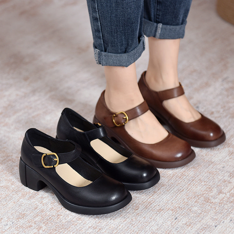 Agnes Leder Mary Janes