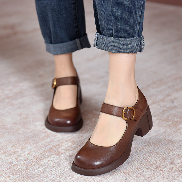 Agnes Leder Mary Janes