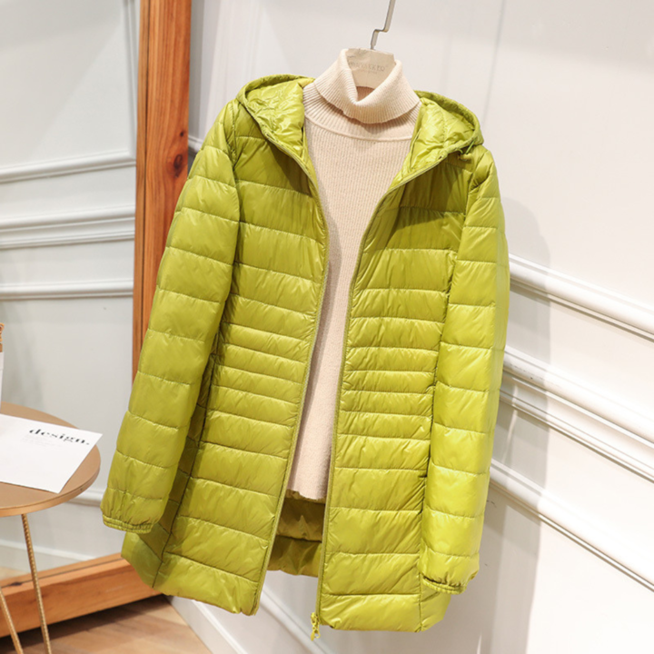 Roswitha® | Neue Winterjacke mit weißen Entenfedern