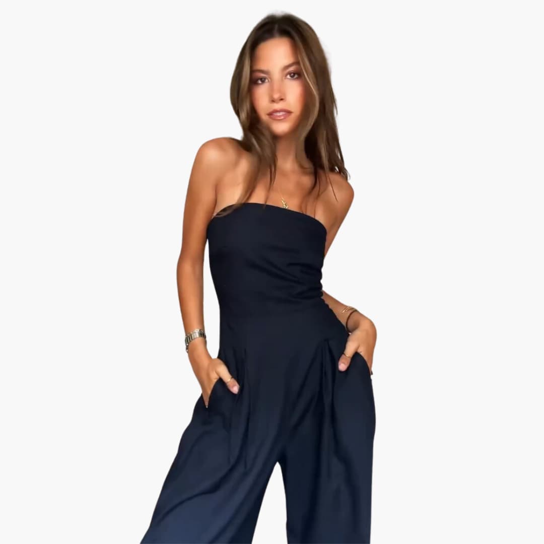 Abigail - Rückfreies, lockeres Bein Jumpsuit