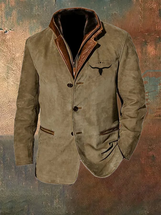 Adrian® | Herren Retro Western Ripstop Abriebfeste Mehrfach-Taschen Jacke