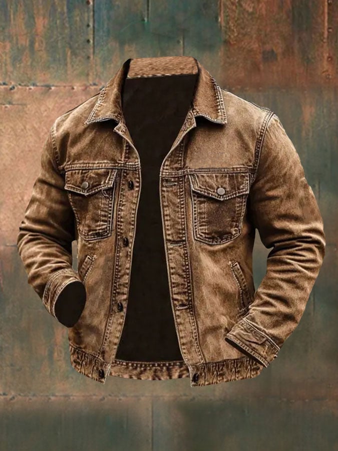 Oscar® | Herren Western Outdoor Vintage Multi-Taschen Jacke