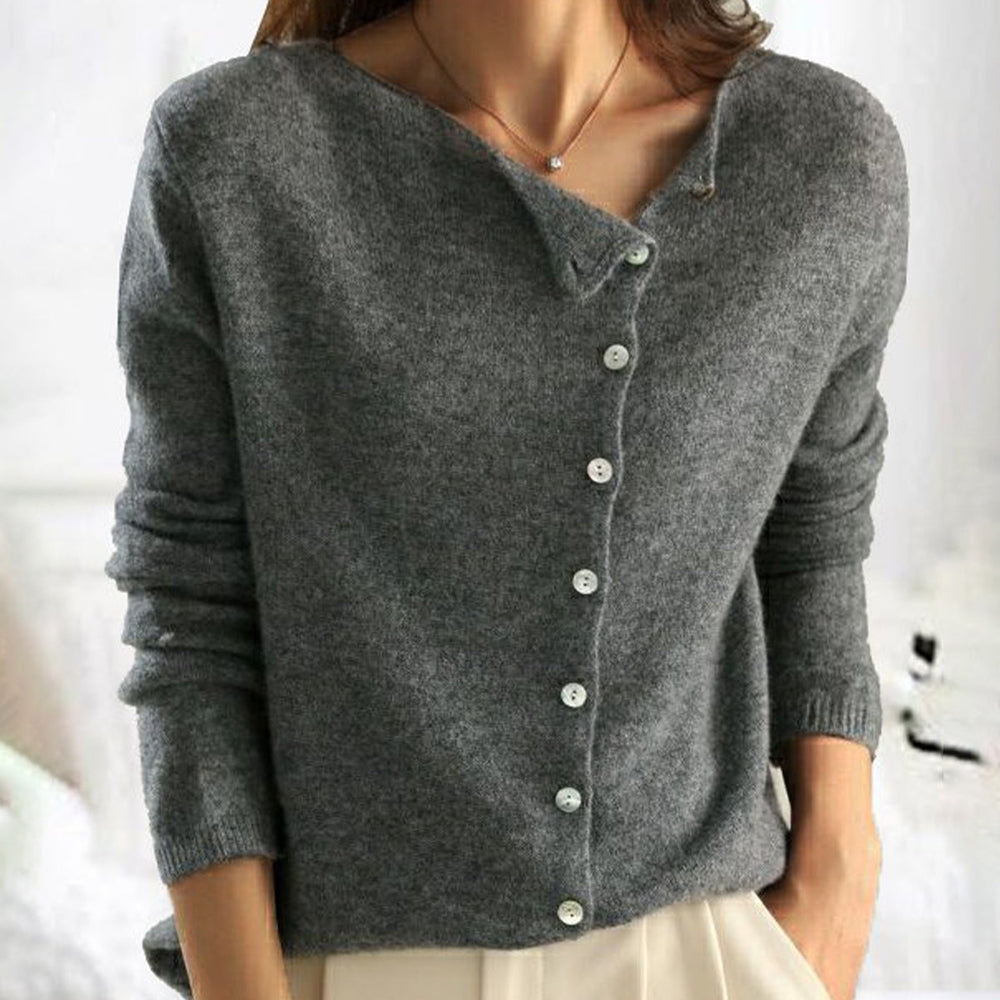 Nicky™ | Klassischer Strickcardigan mit Knöpfen