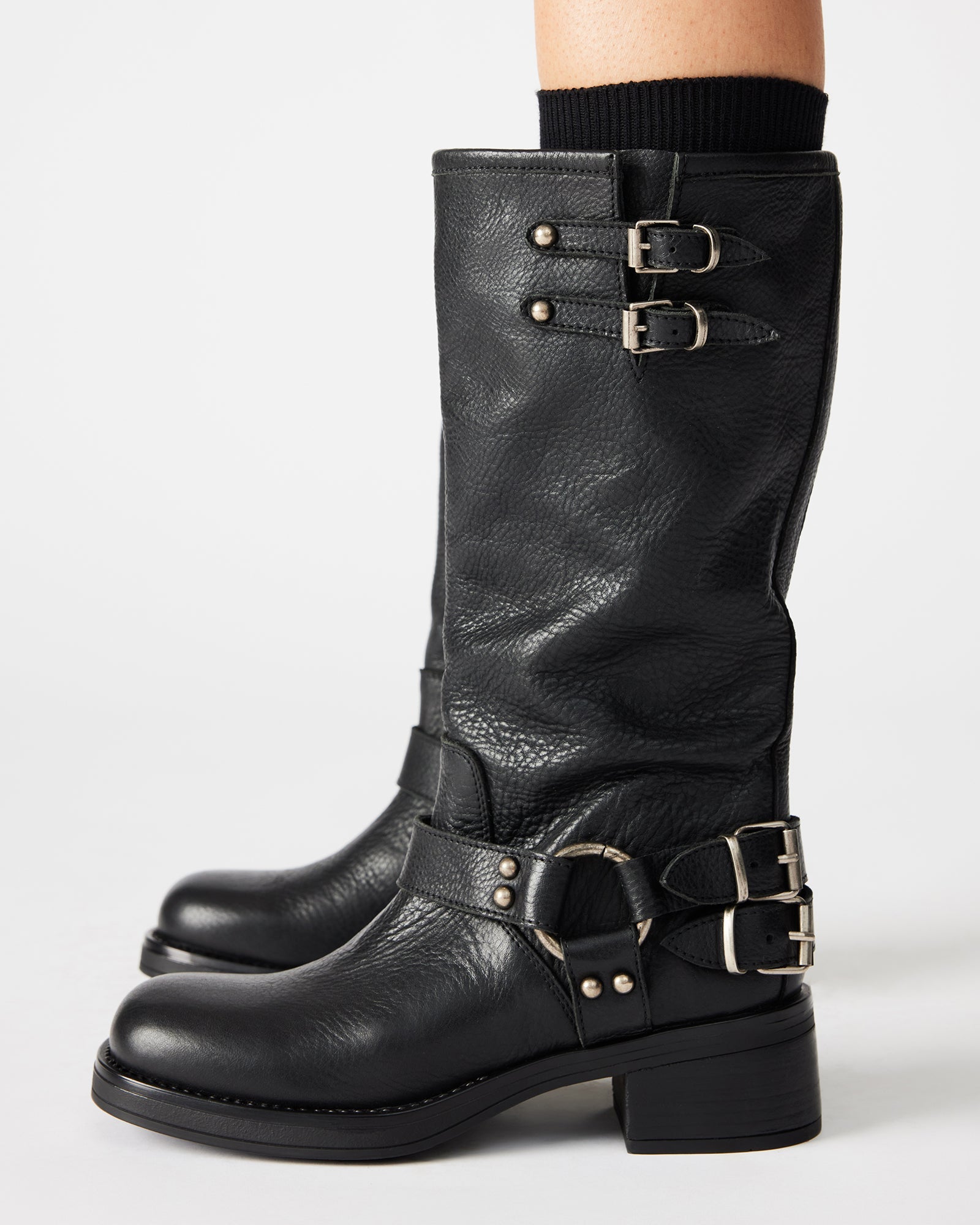 ASTOR SCHWARZES LEDER