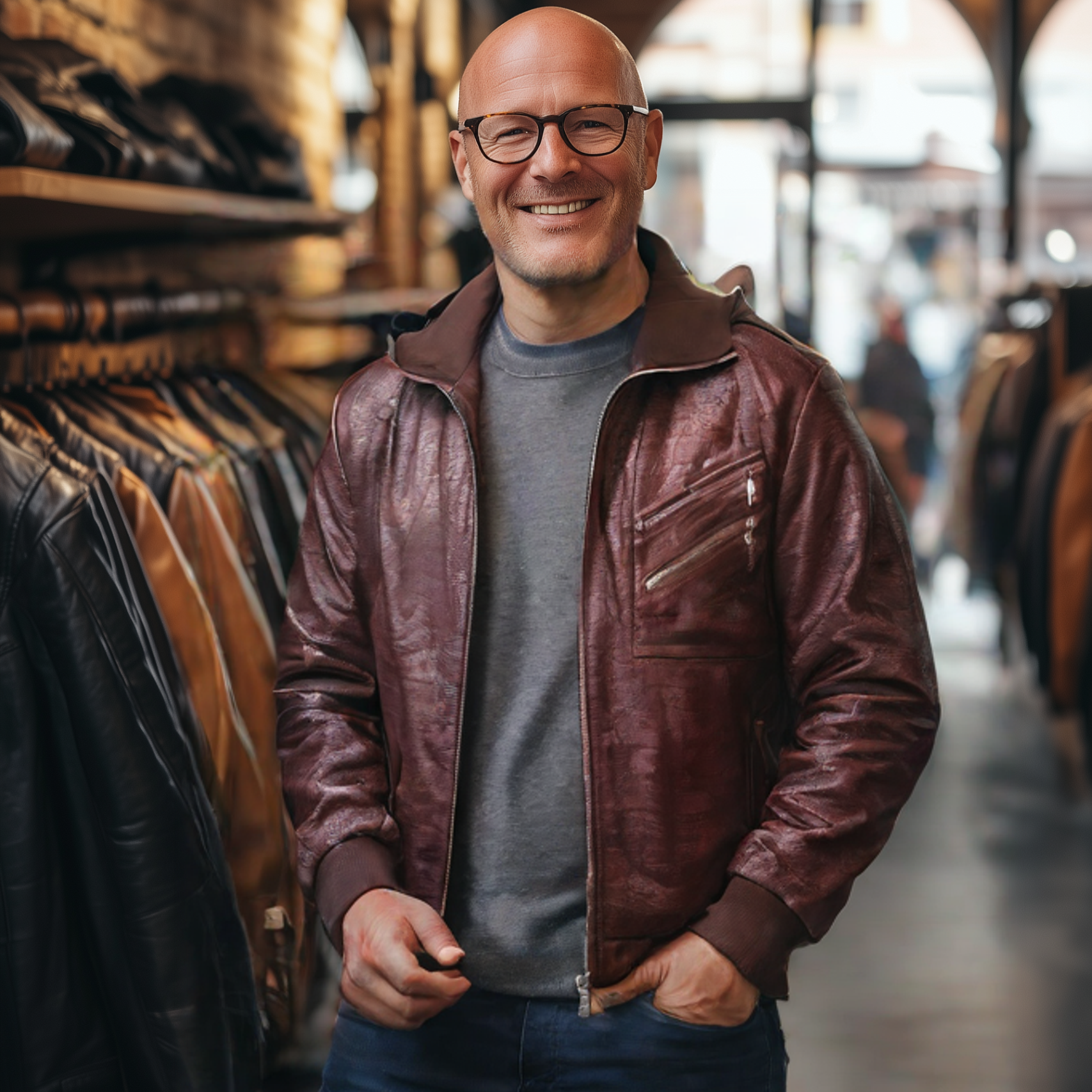 Kilian® | Handgefertigte Lederjacke für Herren