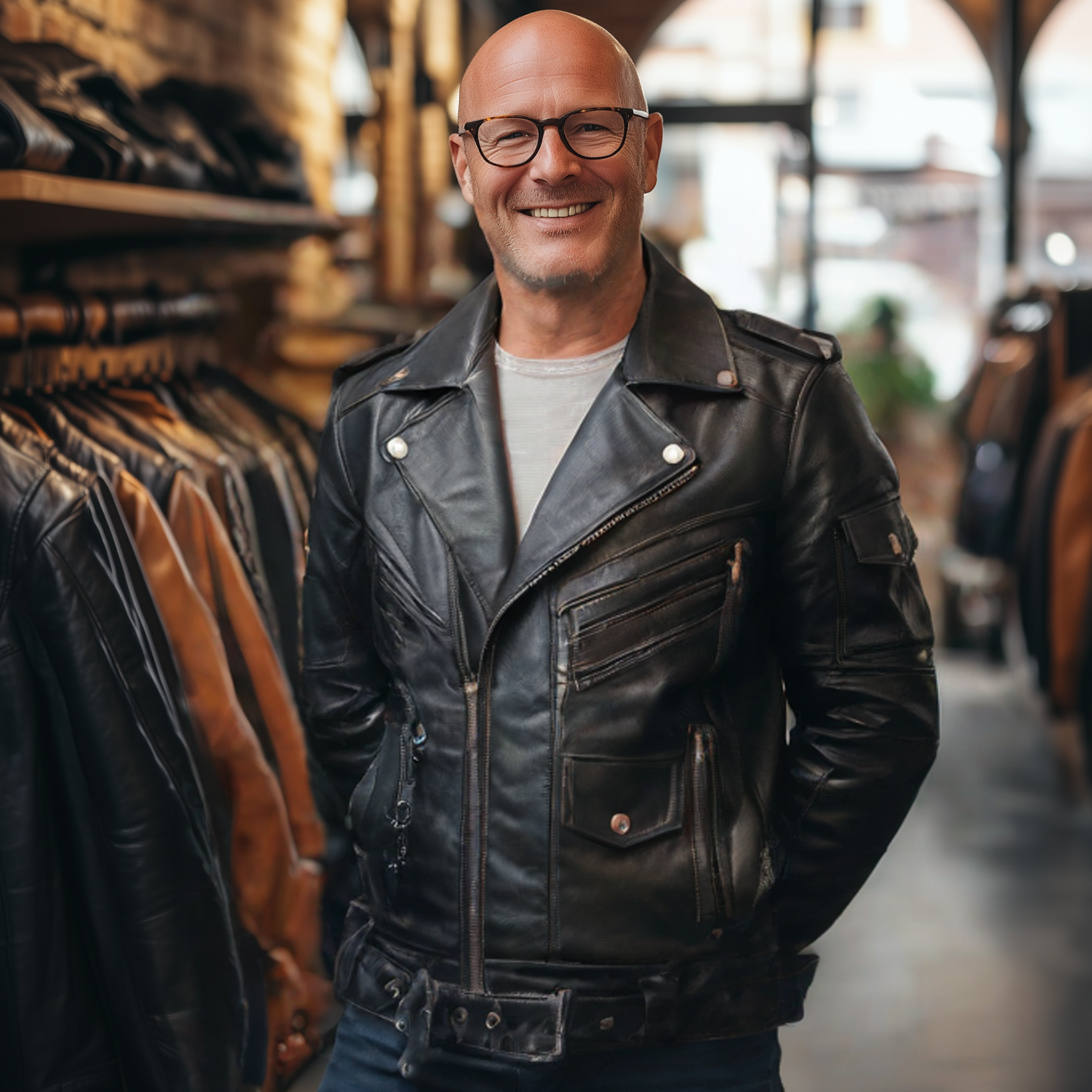 Georg® | Handgefertigte Lederjacke für Herren