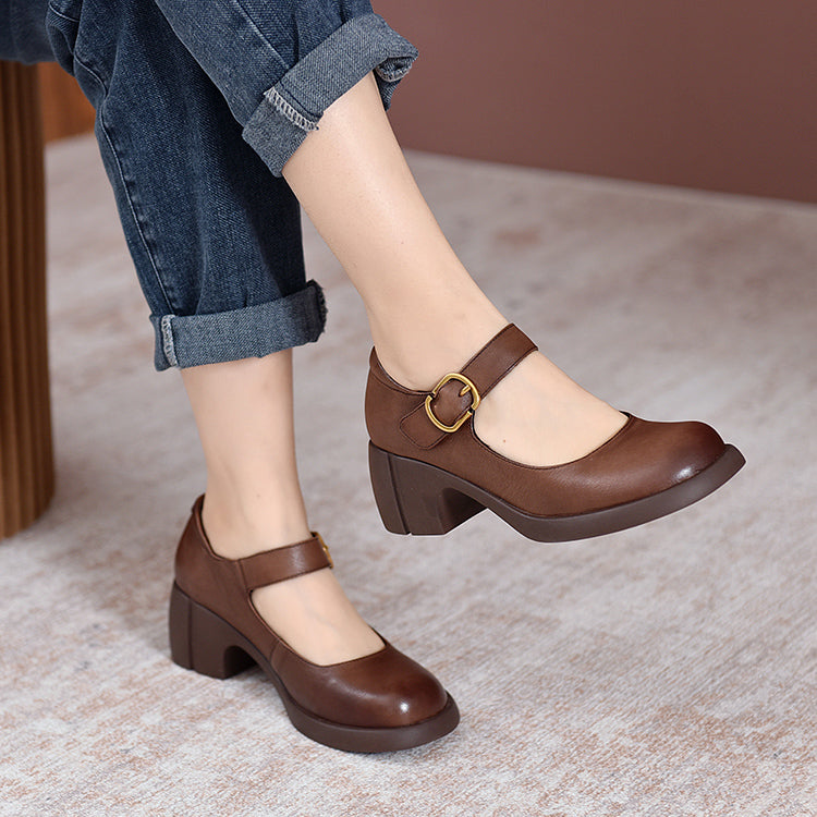 Agnes Leder Mary Janes